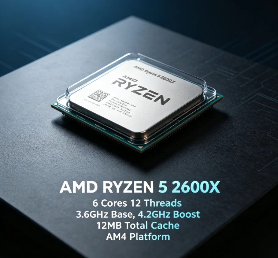 Pc Gaming Ryzen 5 - AMD R5 2600X 12nm Unboxed Processor