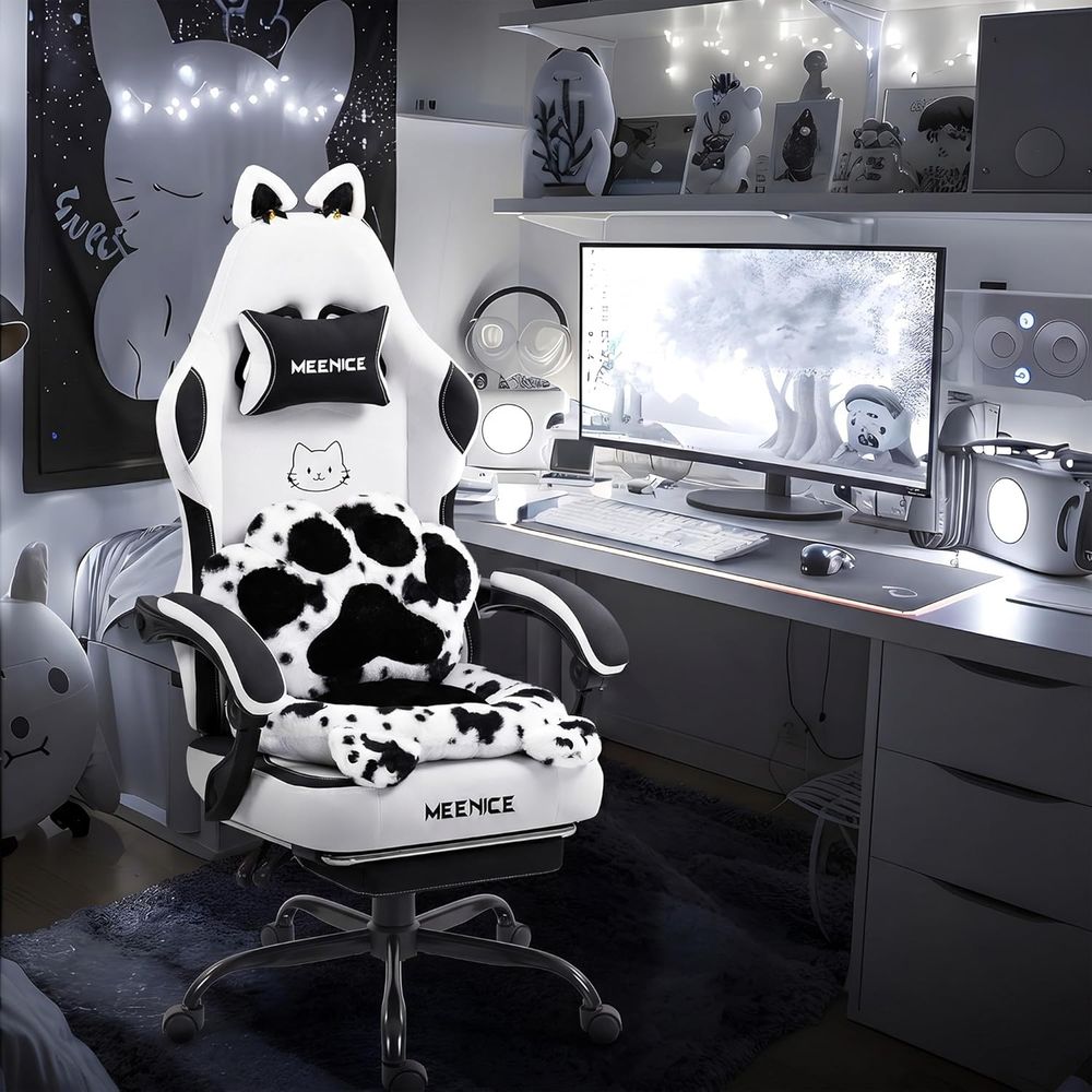 Pc Gaming Girl - Gaming Chair Cute with Cat Ears