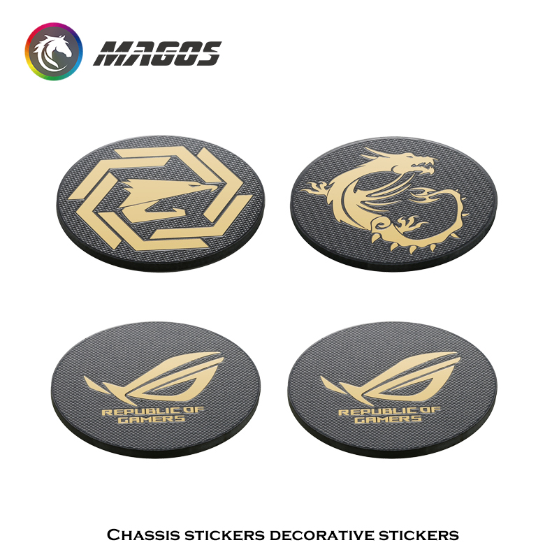 Pc Gaming Upgrades - Computer Case Fan Metal Sticker ROG