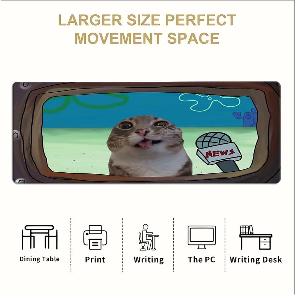 Funny Reporter Cat Meme Large  - Pc Gaming News ulasan dan harga