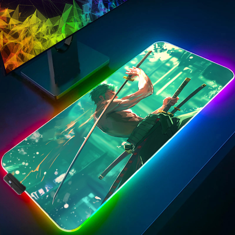 ONE PIECE Zoro Mouse Pad RGB G - Pc Gaming Upgrades ulasan dan harga