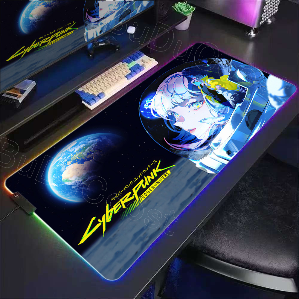 HD Anime Girl Mouse Pad RGB De - Pc Gaming Girl ulasan dan harga