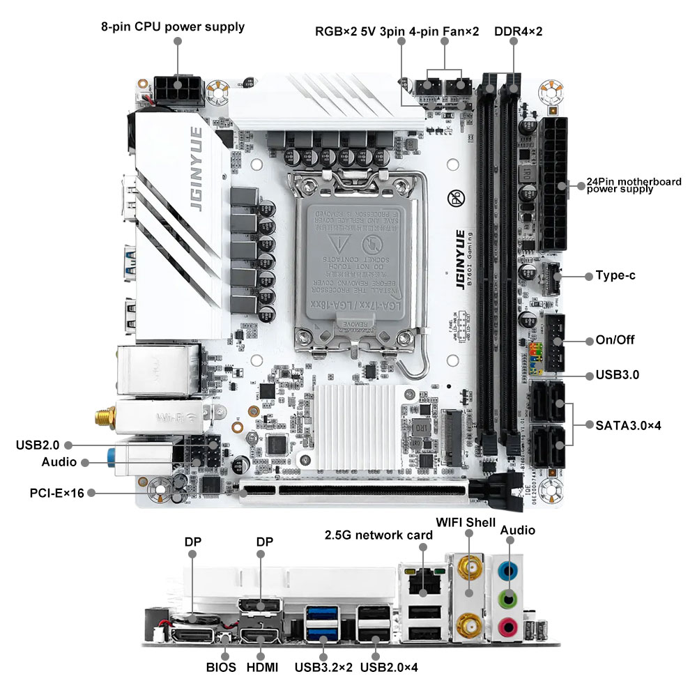 JGINYUE B760 Motherboard LGA 1 - Pc Gaming News ulasan dan harga