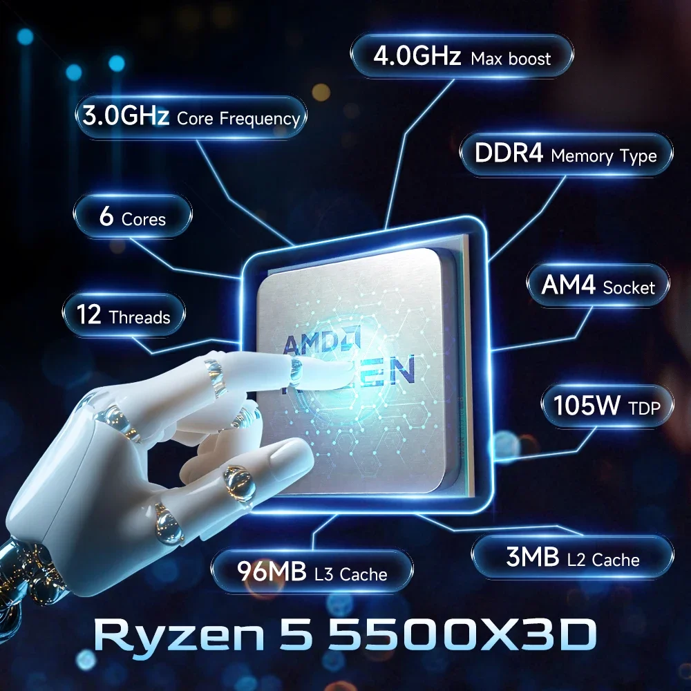 AMD Ryzen 5 5500X3D AM4 7nm Ga - Pc Gaming Ryzen 5 ulasan dan harga